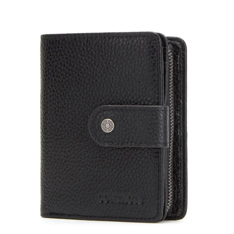 Anti-Theft RFID Protected Multi-Slot Classic Leather Wallet