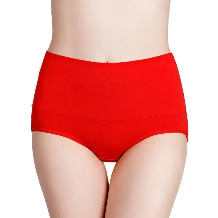 Viagebra庐5Pcs/Set High Waist Cotton Panties
