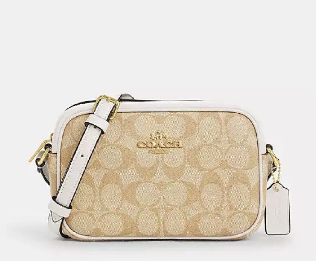 Coach Mini Jamie Camera Crossbody Bag In Signature Canvas & Leather