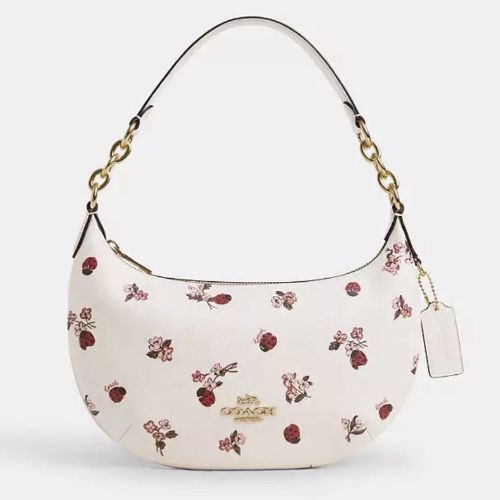 Coach Medium Payton Hobo Bag With Ladybug Floral Print